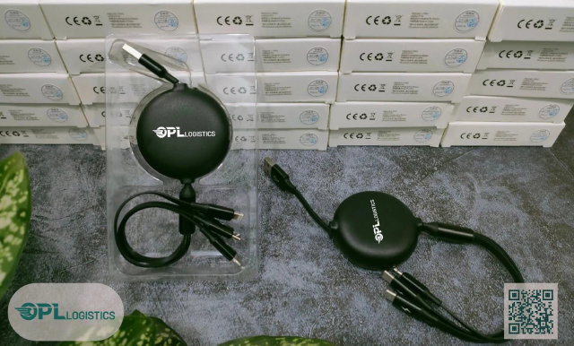 Cáp sạc 3 đầu Omiz RXD-SSX306 dây rút 2 đầu dài 1M