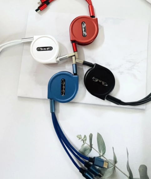 Cáp sạc 3 đầu Omiz RXD-SSX306 dây rút 2 đầu dài 1M - Ảnh 3